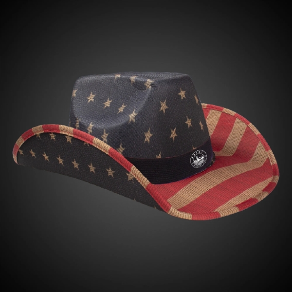 Vintage Patriotic Cowboy Hat - Vintage Patriotic Cowboy Hat - Image 2 of 5