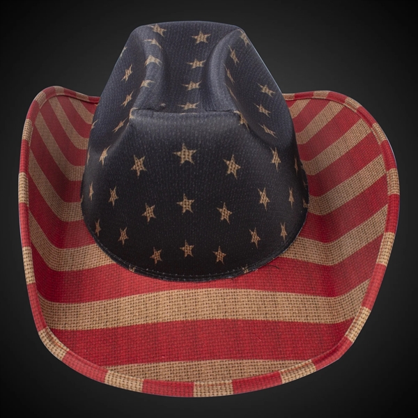 Vintage Patriotic Cowboy Hat - Vintage Patriotic Cowboy Hat - Image 3 of 5