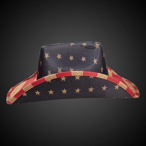 Vintage Patriotic Cowboy Hat - Vintage Patriotic Cowboy Hat - Image 4 of 5