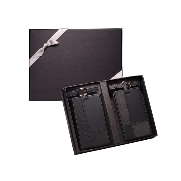 Leeman Tuscany™ Duo-Textured Luggage Tags Gift Set - Leeman Tuscany™ Duo-Textured Luggage Tags Gift Set - Image 2 of 3