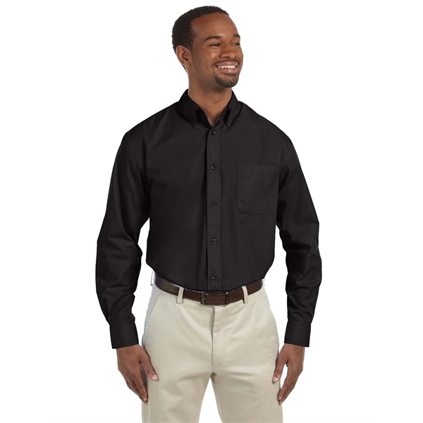 Harriton Men's Tall Essential Poplin - Harriton Men's Tall Essential Poplin - Image 15 of 23