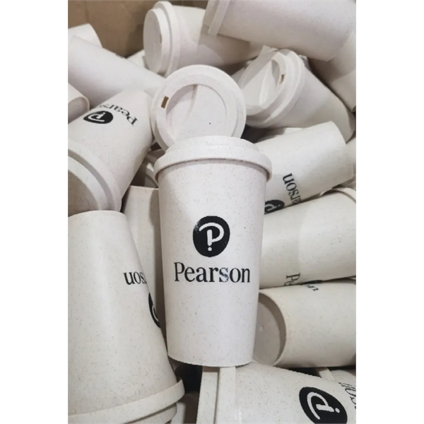 16oz. Wheat Straw Fiber Tumbler W/Lid - 16oz. Wheat Straw Fiber Tumbler W/Lid - Image 1 of 2