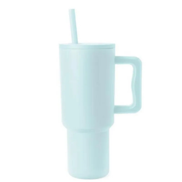 Insulated Stainless Steel 40oz Tumbler with Handle and Straw - Insulated Stainless Steel 40oz Tumbler with Handle and Straw - Image 11 of 11