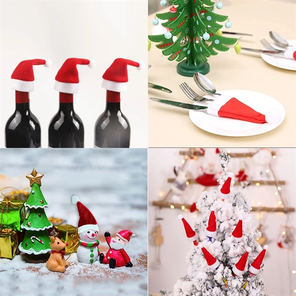 Mini Santa Hats Made Of Non-Woven Fabric - Mini Santa Hats Made Of Non-Woven Fabric - Image 1 of 2