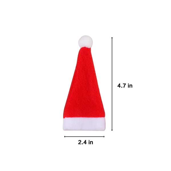 Mini Santa Hats Made Of Non-Woven Fabric - Mini Santa Hats Made Of Non-Woven Fabric - Image 2 of 2
