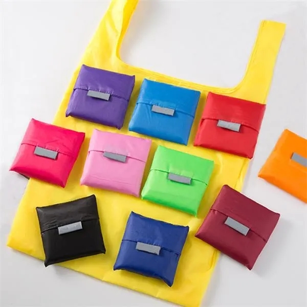 Reusable Grocery Tote Bags with Square Pouch - Reusable Grocery Tote Bags with Square Pouch - Image 1 of 4