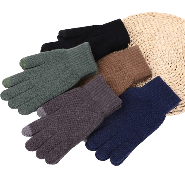 2 Finger Touch Warm Adult Gloves - 2 Finger Touch Warm Adult Gloves - Image 2 of 8
