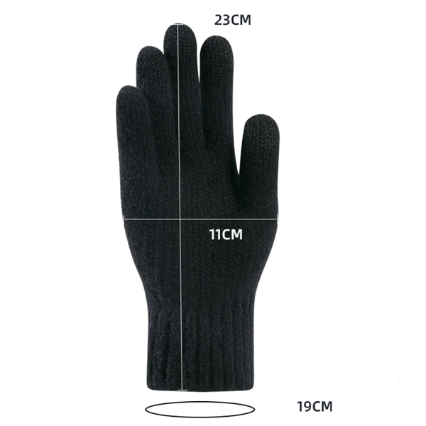 Thick Adult Gloves W/ 2 Finger Touch - Thick Adult Gloves W/ 2 Finger Touch - Image 9 of 9