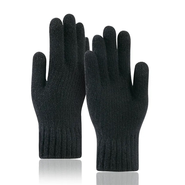 Thick Adult Gloves W/ 2 Finger Touch - Thick Adult Gloves W/ 2 Finger Touch - Image 3 of 9