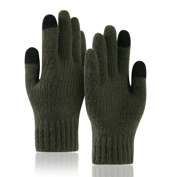 Thick Adult Gloves W/ 2 Finger Touch - Thick Adult Gloves W/ 2 Finger Touch - Image 6 of 9