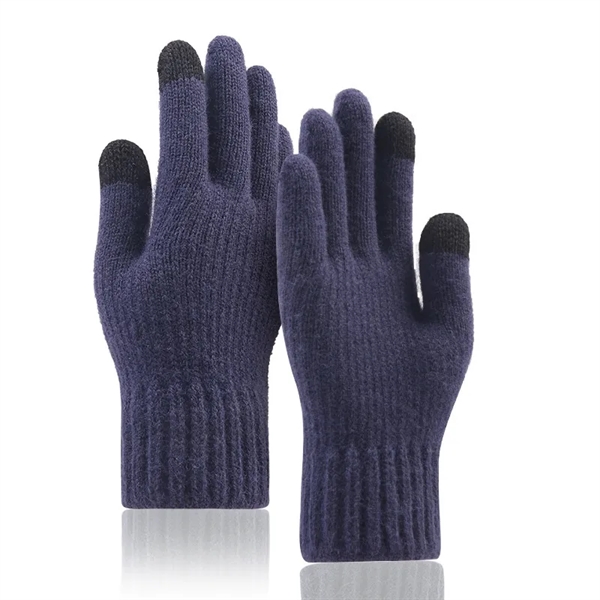 Thick Adult Gloves W/ 2 Finger Touch - Thick Adult Gloves W/ 2 Finger Touch - Image 8 of 9