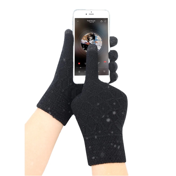 Cold Resistance Adult Winter Gloves W/ 2 Finger Touch - Cold Resistance Adult Winter Gloves W/ 2 Finger Touch - Image 4 of 4