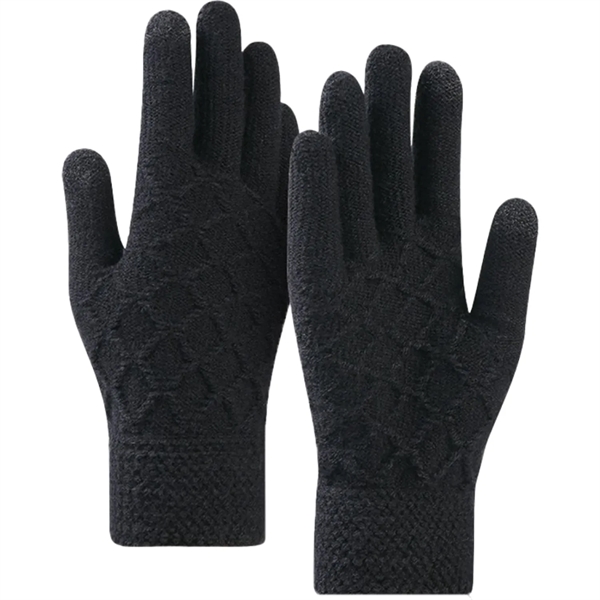 Cold Resistance Adult Winter Gloves W/ 2 Finger Touch - Cold Resistance Adult Winter Gloves W/ 2 Finger Touch - Image 1 of 4