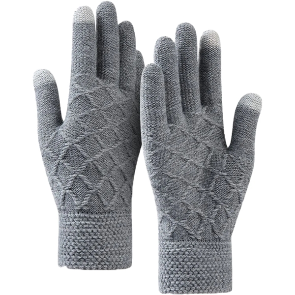 Cold Resistance Adult Winter Gloves W/ 2 Finger Touch - Cold Resistance Adult Winter Gloves W/ 2 Finger Touch - Image 2 of 4