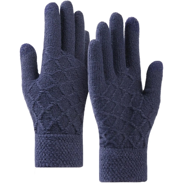 Cold Resistance Adult Winter Gloves W/ 2 Finger Touch - Cold Resistance Adult Winter Gloves W/ 2 Finger Touch - Image 3 of 4