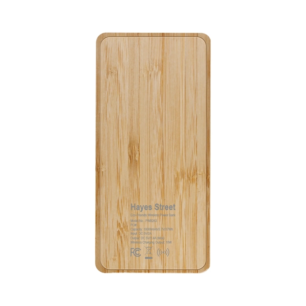 Hayes Bamboo Wireless Powerbank 10,000mAh - Hayes Bamboo Wireless Powerbank 10,000mAh - Image 5 of 5