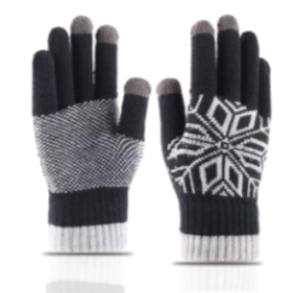 Non-Slip Winter Gloves W/ 3 Finger Touch - Non-Slip Winter Gloves W/ 3 Finger Touch - Image 2 of 3