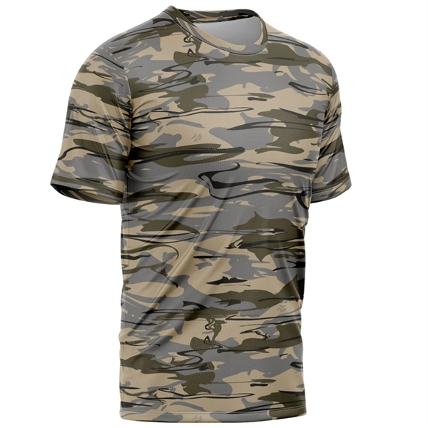 Antler® Men's 4.4 Oz Polyester Interlock Short Sleeve TShirt - Antler® Men's 4.4 Oz Polyester Interlock Short Sleeve TShirt - Image 1 of 2