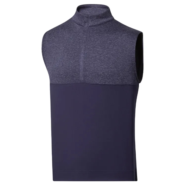 FootJoy Heather Yoke Half-Zip Vest - FootJoy Heather Yoke Half-Zip Vest - Image 3 of 3