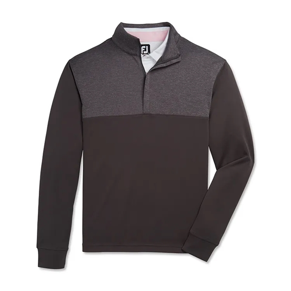 FootJoy Heather Yoke Half-Zip Midlayer - FootJoy Heather Yoke Half-Zip Midlayer - Image 4 of 6