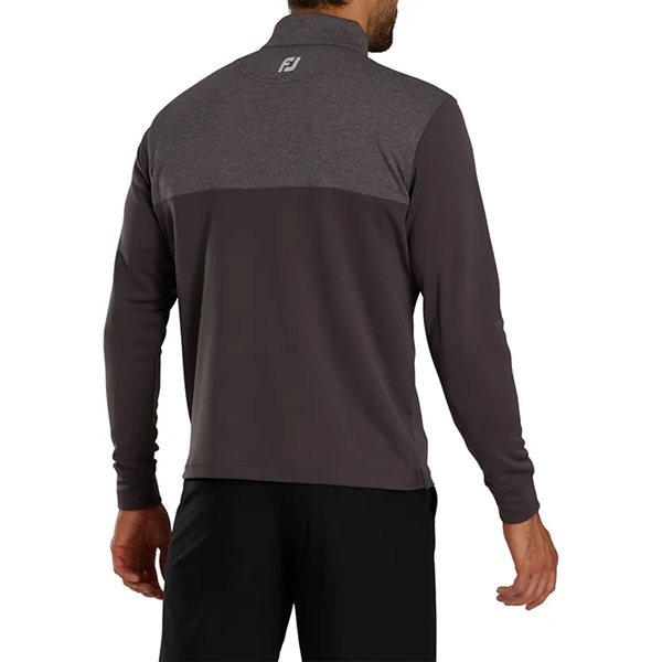 FootJoy Heather Yoke Half-Zip Midlayer - FootJoy Heather Yoke Half-Zip Midlayer - Image 6 of 6