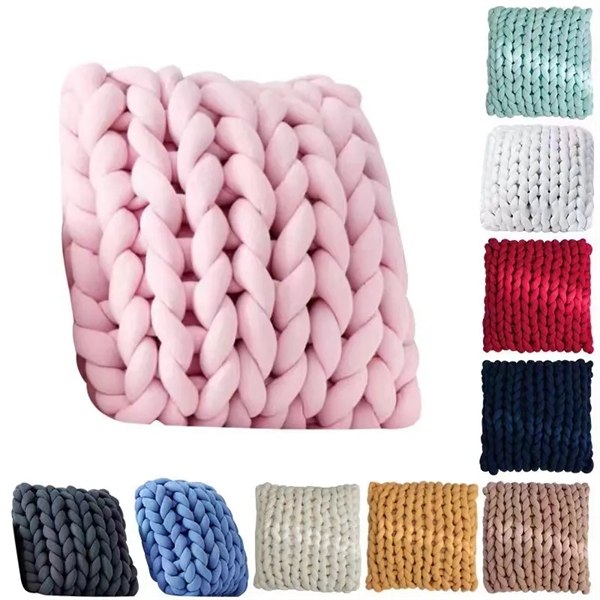 Chunky Knit Throw Blanket - Chunky Knit Throw Blanket - Image 1 of 3