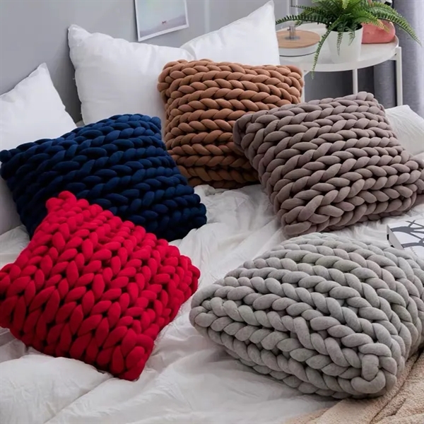 Chunky Knit Throw Blanket - Chunky Knit Throw Blanket - Image 2 of 3