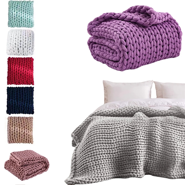 Chunky Knit Throw Blanket - Chunky Knit Throw Blanket - Image 0 of 3