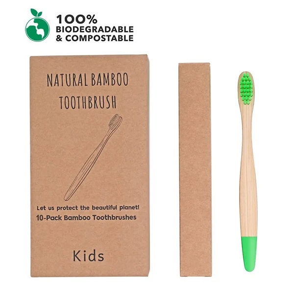 Eco-Friendly Kids Bamboo Toothbrush - Eco-Friendly Kids Bamboo Toothbrush - Image 3 of 3