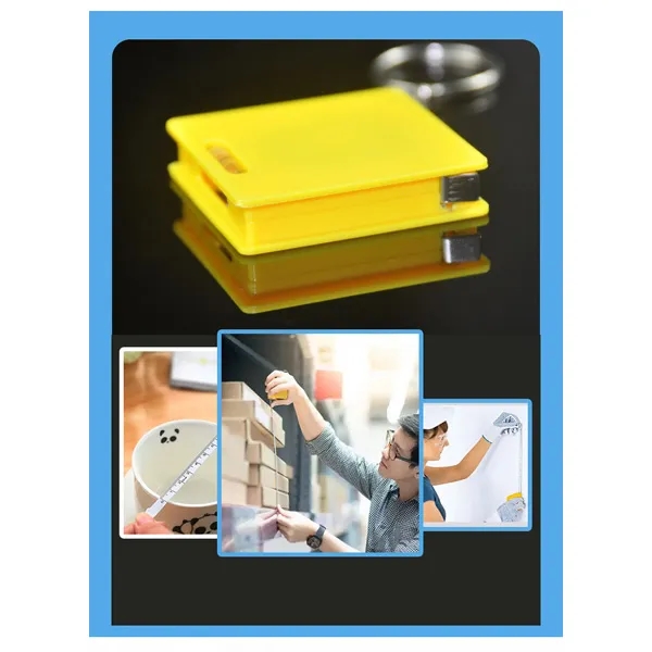 Square Tape Measure w/Level & Key Chain - Square Tape Measure w/Level & Key Chain - Image 3 of 3