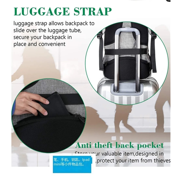 Travel laptop backpack - Travel laptop backpack - Image 3 of 3