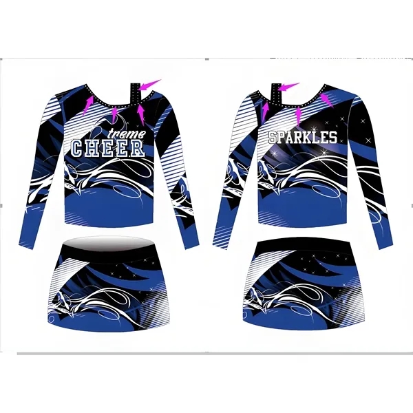 Superstar 2 Piece Cheerleader Uniform - Superstar 2 Piece Cheerleader Uniform - Image 0 of 0