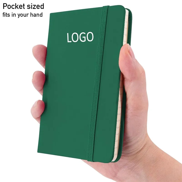 A6 Lined Notebook Hardback W/ Matching Color Elastic Closure - A6 Lined Notebook Hardback W/ Matching Color Elastic Closure - Image 1 of 2