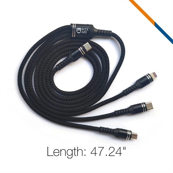Drosey 3in1 Charging Cable - Drosey 3in1 Charging Cable - Image 2 of 3