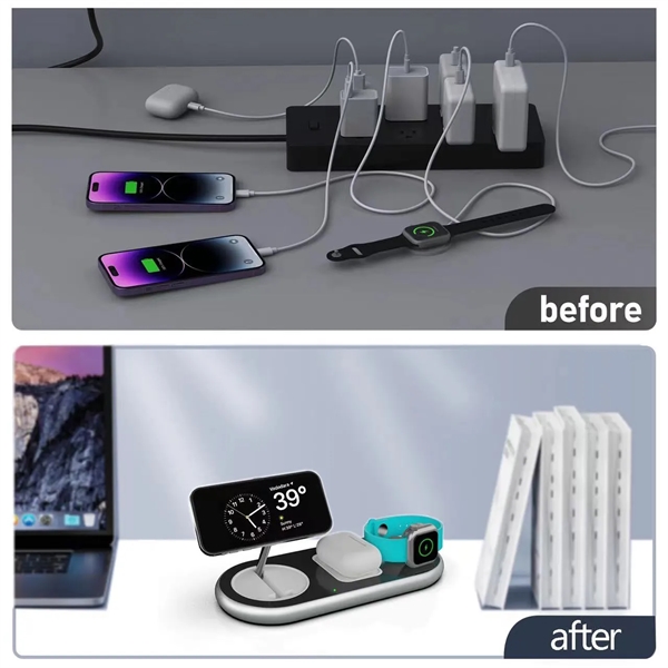 3 for 1 Wireless Charger With Stand - 3 for 1 Wireless Charger With Stand - Image 3 of 4
