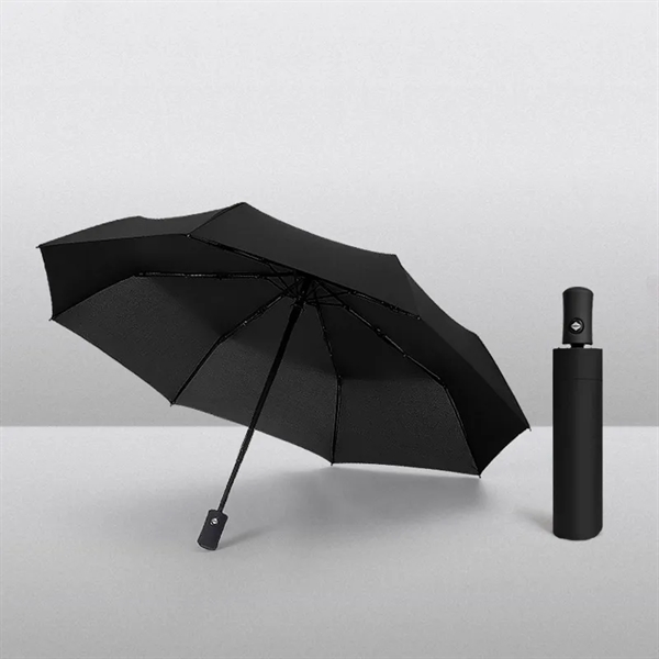 Windproof Travel Umbrella Auto Open Close Compact Folding - Windproof Travel Umbrella Auto Open Close Compact Folding - Image 2 of 2