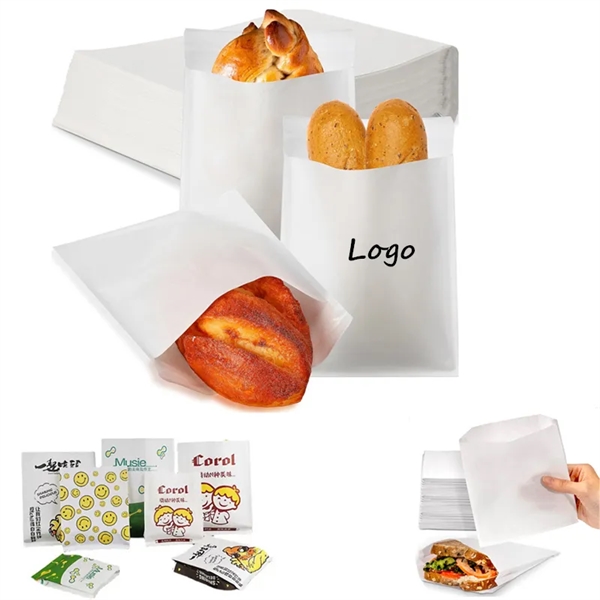 Greaseproof Paper Sandwich Bag Pastry Sleeve - Greaseproof Paper Sandwich Bag Pastry Sleeve - Image 0 of 5