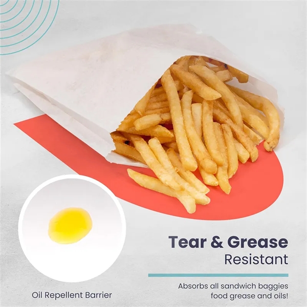 Greaseproof Paper Sandwich Bag Pastry Sleeve - Greaseproof Paper Sandwich Bag Pastry Sleeve - Image 1 of 5