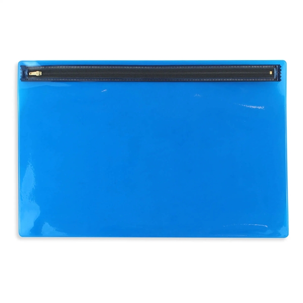 Translucent Vinyl Nylon Zipper Portfolio - Translucent Vinyl Nylon Zipper Portfolio - Image 1 of 3