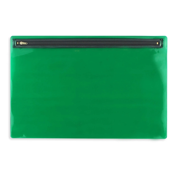 Translucent Vinyl Nylon Zipper Portfolio - Translucent Vinyl Nylon Zipper Portfolio - Image 2 of 3
