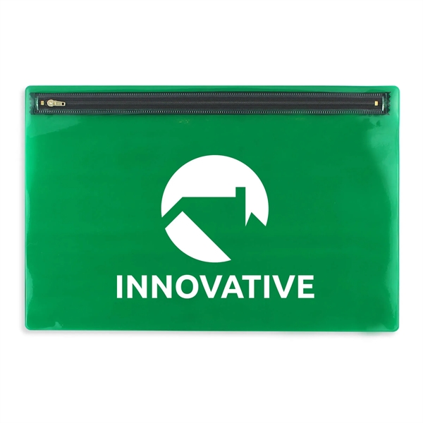 Translucent Vinyl Nylon Zipper Portfolio - Translucent Vinyl Nylon Zipper Portfolio - Image 3 of 3