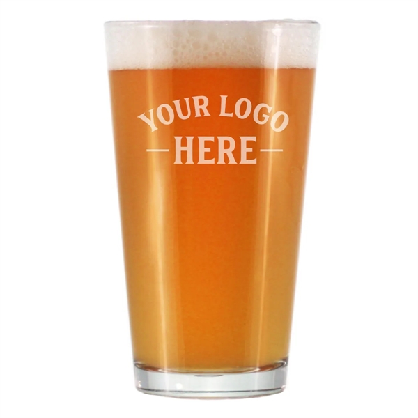 16oz Pint Glass Custom Etch - 16oz Pint Glass Custom Etch - Image 1 of 3