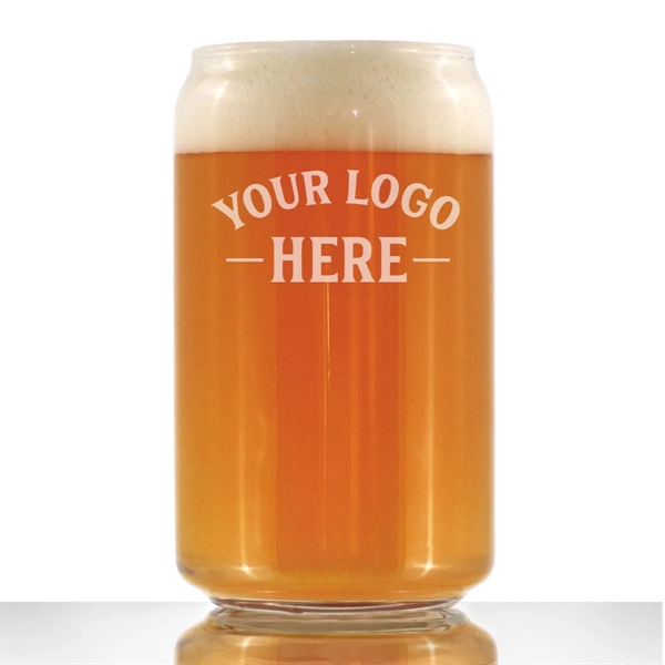 16oz Beer Can Pint Glass Custom Etch - 16oz Beer Can Pint Glass Custom Etch - Image 1 of 3