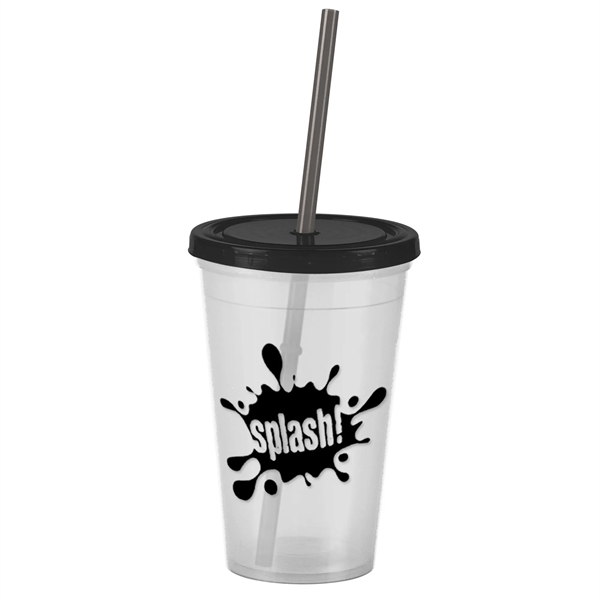 The Pioneer 16 oz Insulated Straw Tumbler - The Pioneer 16 oz Insulated Straw Tumbler - Image 10 of 13
