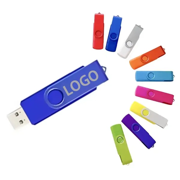 USB3.0 Interface+Type C 8GB-128GB Rotating Flash Drive - USB3.0 Interface+Type C 8GB-128GB Rotating Flash Drive - Image 0 of 5