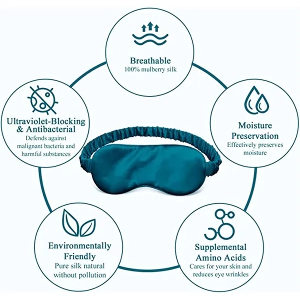 Elastic Strap Double Layer Silk Eye Mask - Elastic Strap Double Layer Silk Eye Mask - Image 3 of 3