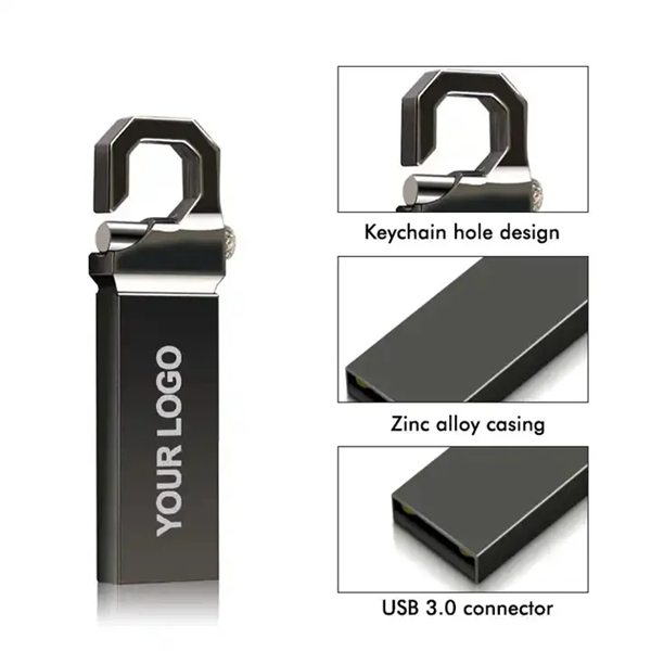 Metal USB Flash Drive with 8GB-64GB Capacity - Metal USB Flash Drive with 8GB-64GB Capacity - Image 1 of 5