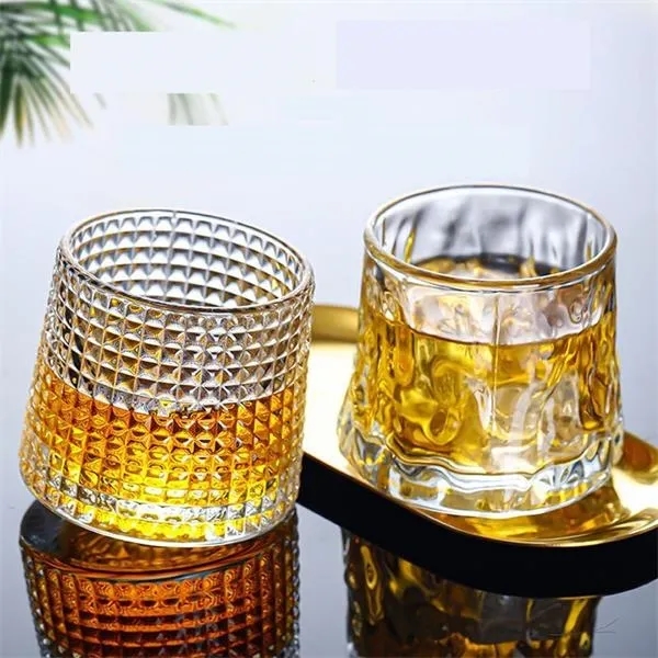 5 oz Crystal Rotating Whisky Glasses - 5 oz Crystal Rotating Whisky Glasses - Image 2 of 5