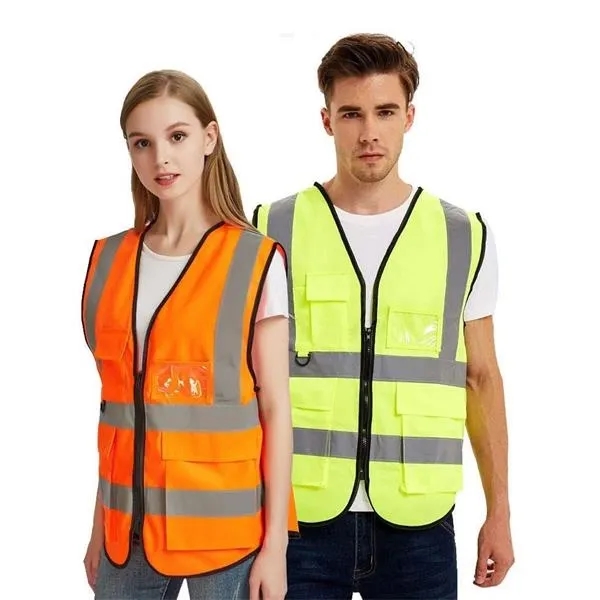 Reflective Safety Vest with Pockets - Reflective Safety Vest with Pockets - Image 4 of 5