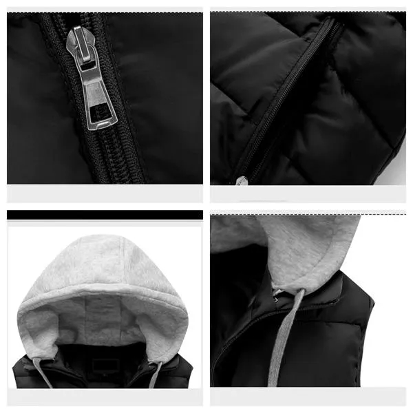 Hooded Lightweight Down Vest - Hooded Lightweight Down Vest - Image 3 of 3